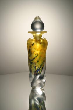 twisted perfume bottles gold